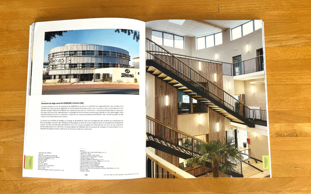 Article sur l'extension du siège de SOREGIES (86)