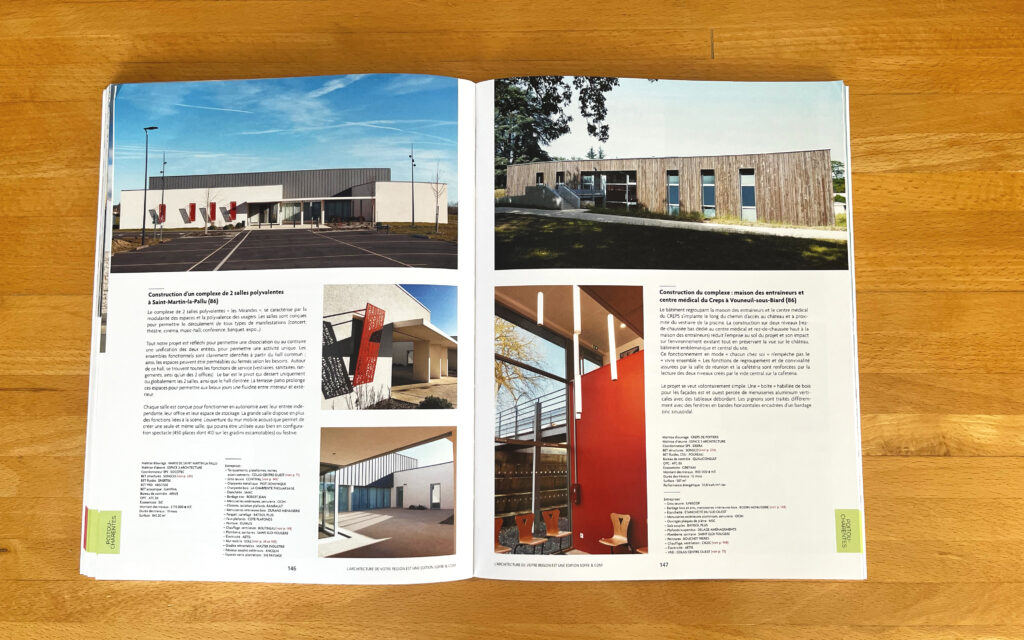 Article sur La salle les Mirandes (86) et sur le complexe médical au CREPS (86)